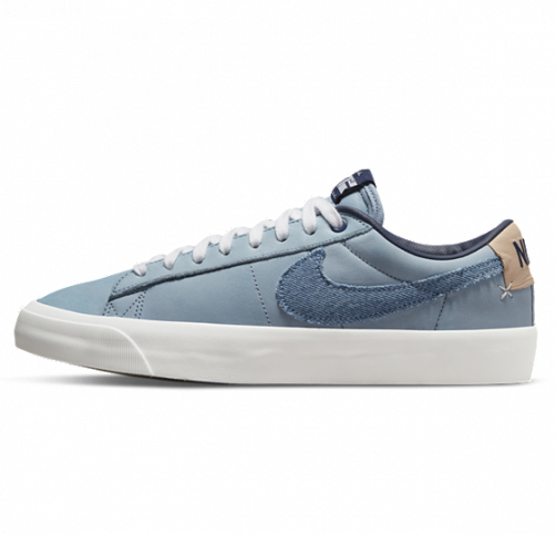 

Низкие кеды Nike, Серый;синий;midnight navy;midnight navy-white, Sb Blazer Low Pro Gt Prm MIDNIGHT NAVY/MIDNIGHT NAVY-WHITE