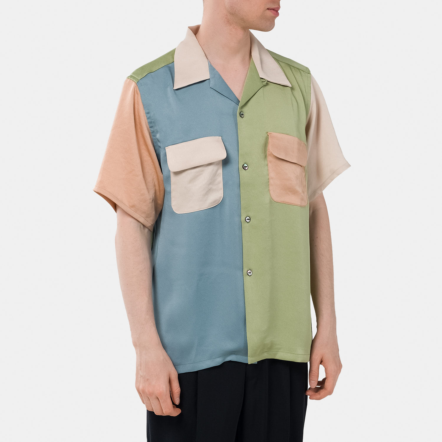 Рубашка NEEDLES S/S Classic Shirt - Multi Colour SS23 купить в