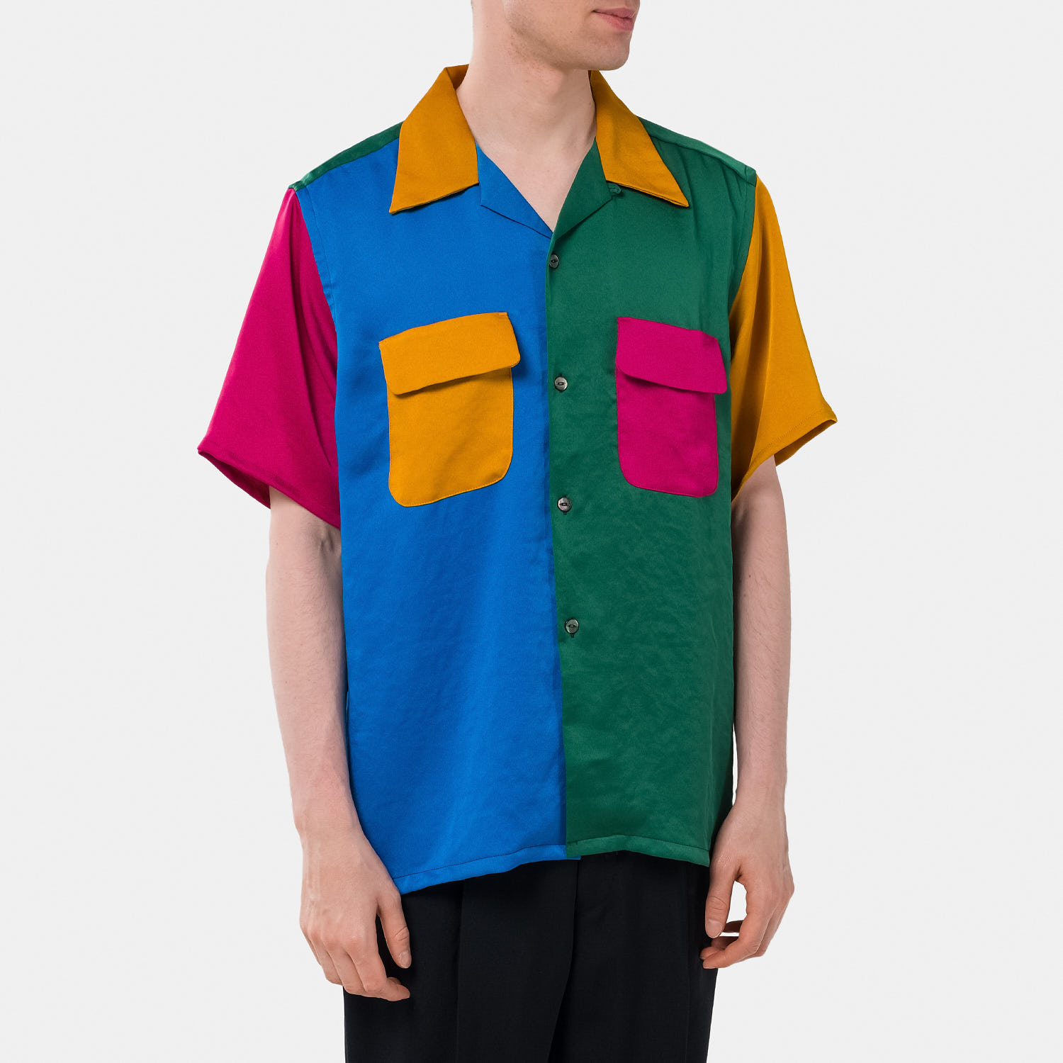 Рубашка NEEDLES S/S Classic Shirt - Multi Colour SS23 купить в