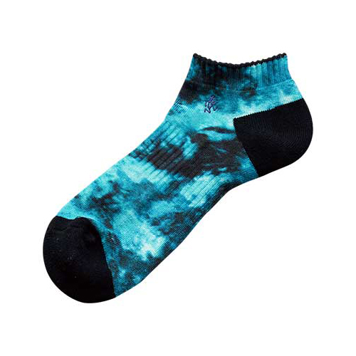 

Носки Gramicci, Голубой;черный;синий;розовый;c, Tiedye Sneaker Socks 2022 C