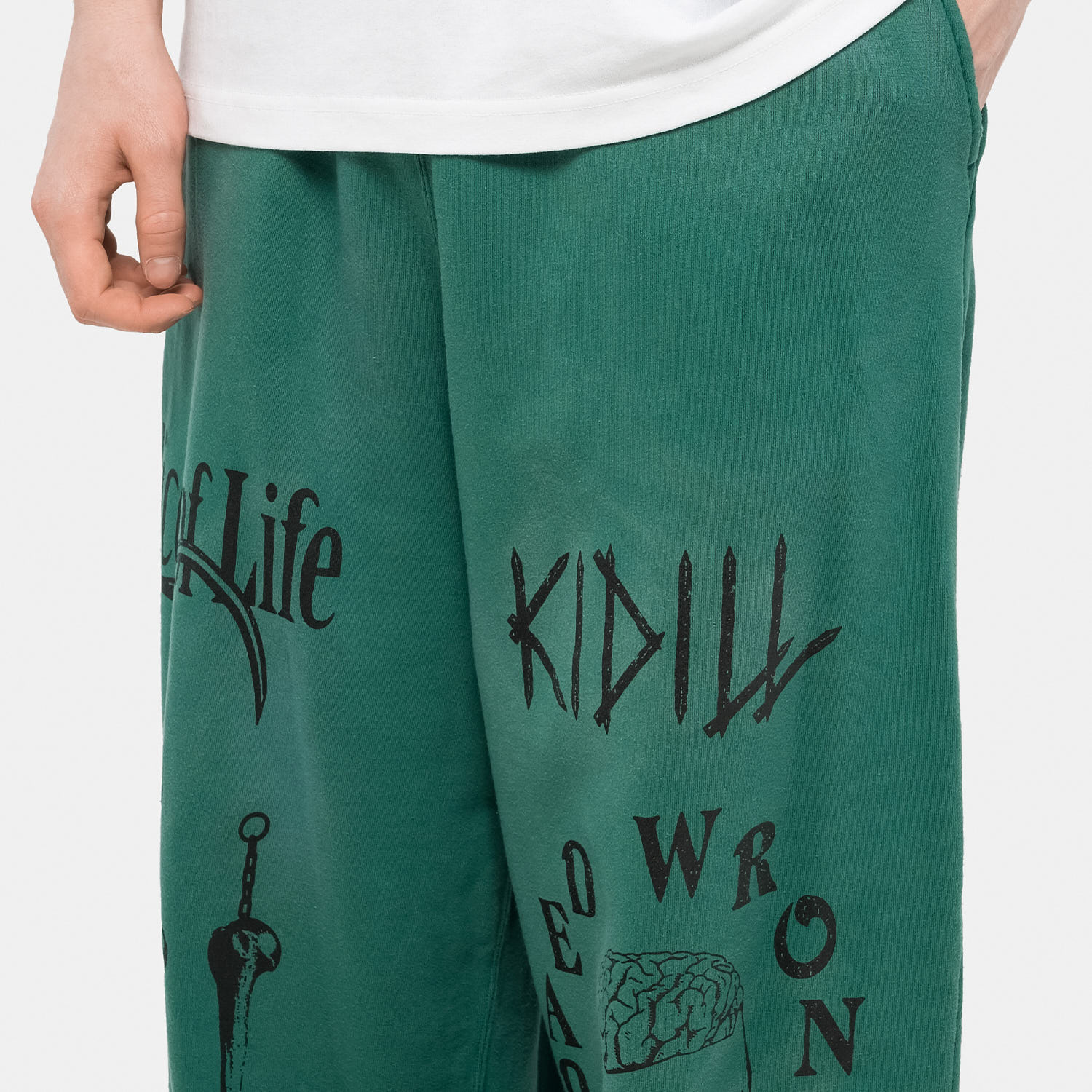 Спортивные брюки KIDILL Baggy Sweat Pants Distressed Fabric SS23